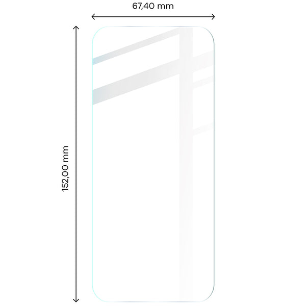 Foto von Bizon Glass Clear gehärtetem Glas für Samsung Galaxy S20 FE auf Maßband