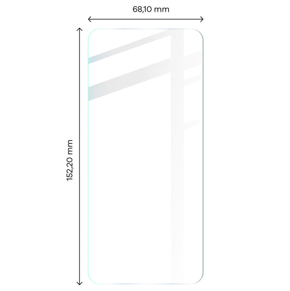 Gehärtetes Glas Bizon Glass Clear - 3 Stück + Kameraschutz, Motorola Edge 30