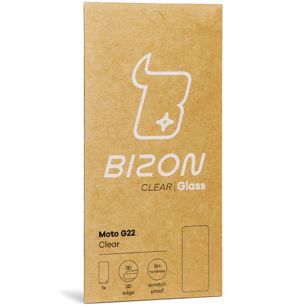 Gehärtetes Glas Bizon Glass Clear für Motorola Moto G22