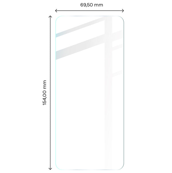 Foto von Bizon Glass Clear gehärtetem Glas für Realme GT Neo 3  auf Maßband