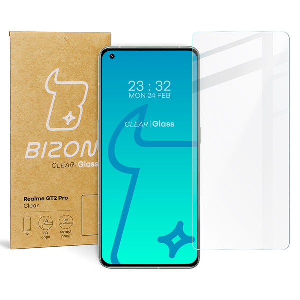 Gehärtetes Glas Bizon Glass Clear für Realme GT2 Pro