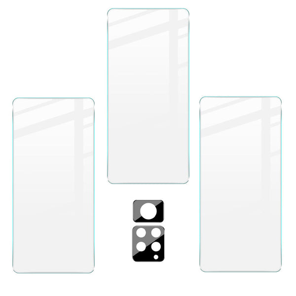 Gehärtetes Glas Bizon Glass Clear - 3 Stück + Kameraschutz, Redmi Note 11 Pro/ Pro 5G