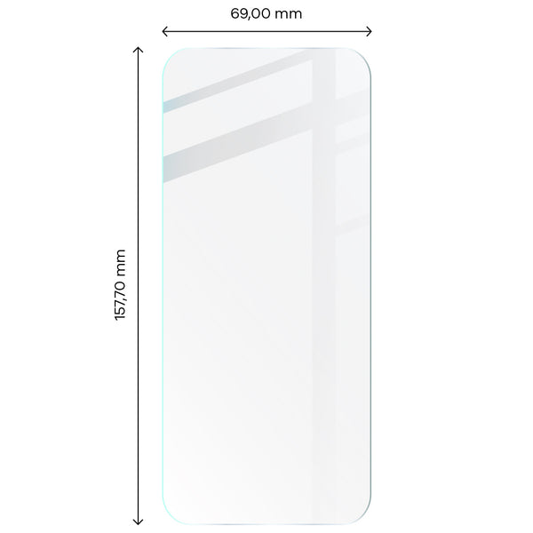 Foto von Bizon Glass Clear gehärtetem Glas für Xiaomi Mi 10T 5G / Pro 5G auf Maßband