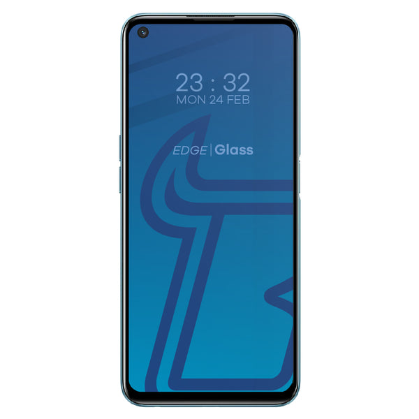 Gehärtetes Glas Bizon Glass Edge für Realme 9i, Realme 8i, Oppo A96, Schwarz