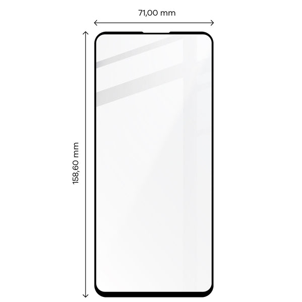 Gehärtetes Glas Bizon Glass Edge für Xiaomi Poco X4 Pro 5G, Schwarz