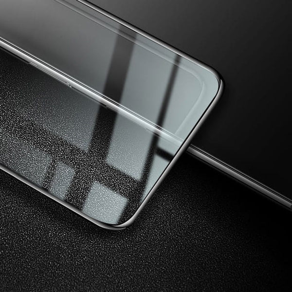 Gehärtetes Glas Bizon Glass Edge - 2 Stück + Kameraschutz, Redmi Note 11s 4G, Schwarz
