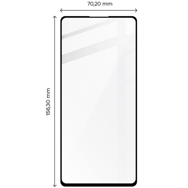 Gehärtetes Glas Bizon Glass Edge - 2 Stück + Kameraschutz für Realme GT2, Schwarz