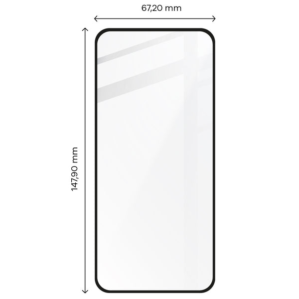 Gehärtetes Glas Bizon Glass Edge 3D für Xiaomi 12/ 12x, Schwarz