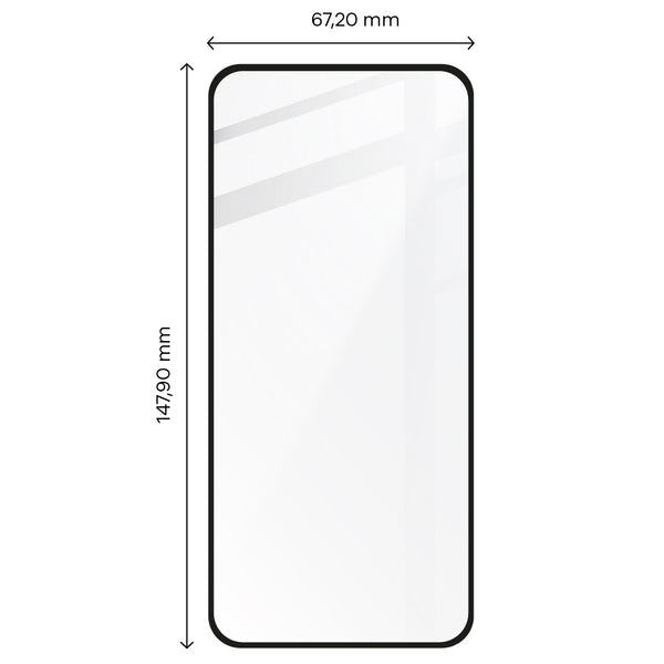 Gehärtetes Glas Bizon Glass Edge 3D - 2 Stück + Kameraschutz, Xiaomi 12 / Xiaomi 12X, Schwarz