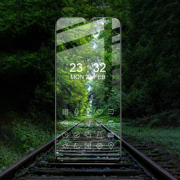 Gehärtetes Glas Bizon Glass Edge für Galaxy M23, Schwarz