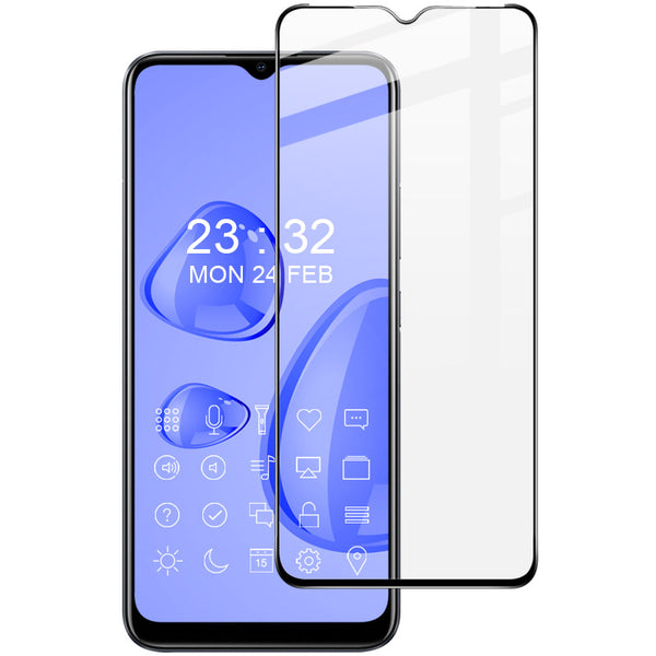 Gehärtetes Glas Bizon Glass Edge für Realme C31, Schwarz