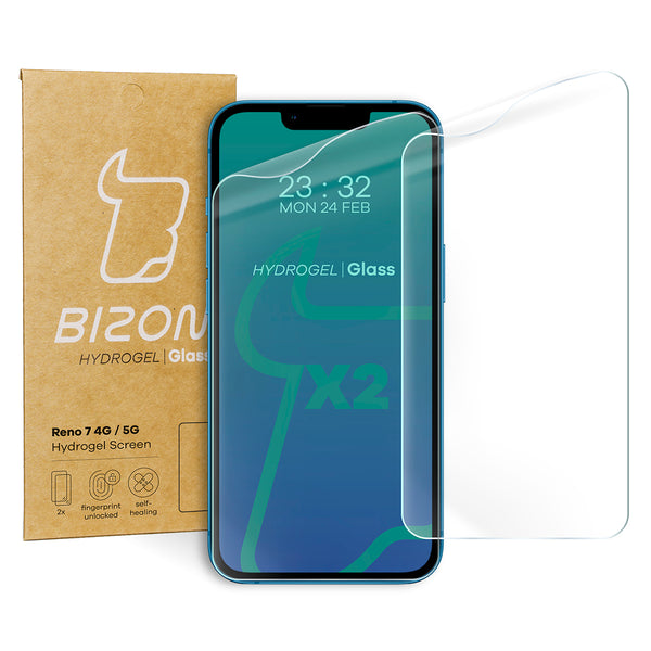 Hydrogel Folie für den Bildschirm Bizon Glass Hydrogel, Reno 7 4G / 5G, 2 Stück