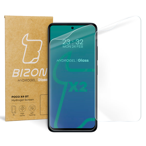 Hydrogel Folie für den Bildschirm Bizon Glass Hydrogel für Xiaomi Poco X4 GT, 2 Stück