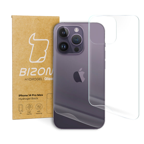 Hydrogel Folie für die Rückseite Bizon Glass, iPhone 14 Pro Max, 2 Stück