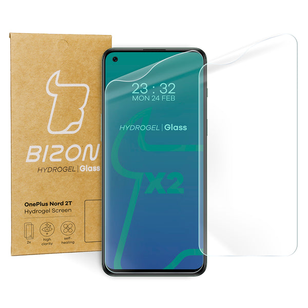 Hydrogel Folie für den Bildschirm Bizon Glass Hydrogel, OnePlus Nord 2T, 2 Stück