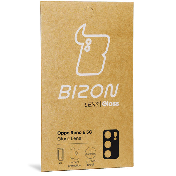 Glas für die Kamera Bizon Glass Lens für Oppo Reno 6 5G, 2 Stück