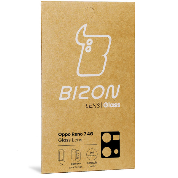 Glas für die Kamera Bizon Glass Lens für Oppo Reno 7 4G, 2 Stück