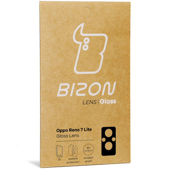 Glas für die Kamera Bizon Glass Lens für Oppo Reno 7 Lite, 2 Stück