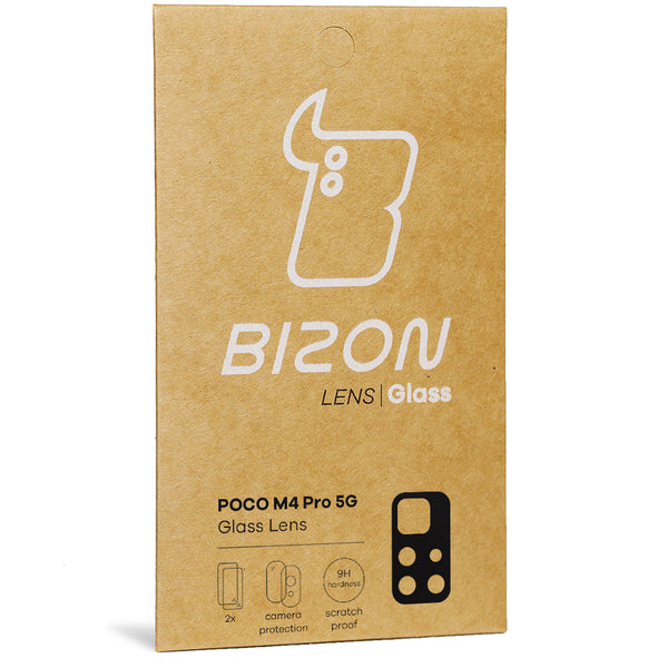 Glas für die Kamera Bizon Glass Lens für Xiaomi Poco M4 Pro 5G, 2 Stück