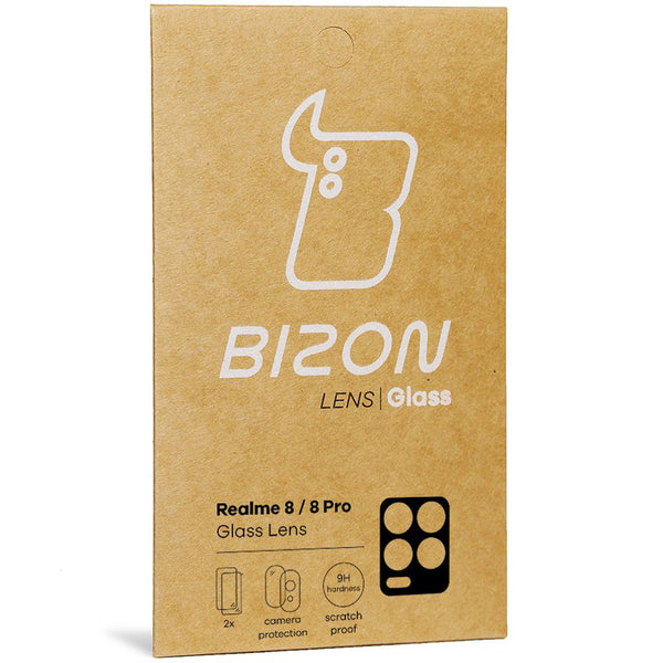 Glas für die Kamera Bizon Glass Lens für Realme 8 / 8 Pro, 2 Stück