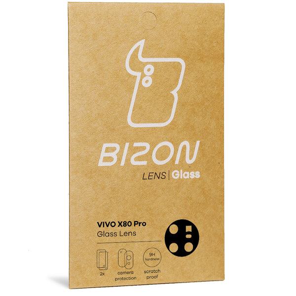 Glas für die Kamera Bizon Glass Lens für Vivo X80 Pro, 2 Stück