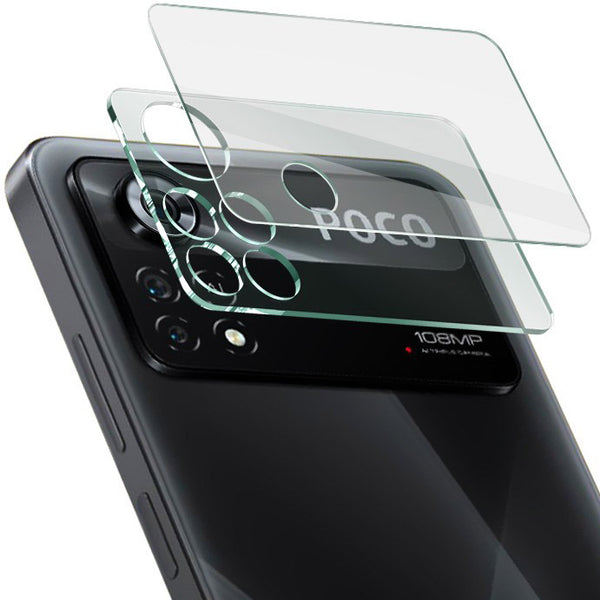 Glas für die Kamera Bizon Glass Lens für Poco X4 Pro 5G, 2 Stück