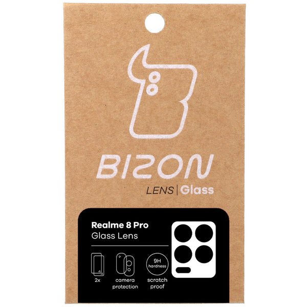 Glas für die Kamera Bizon Glass Lens für Realme 8 Pro, 2 Stück