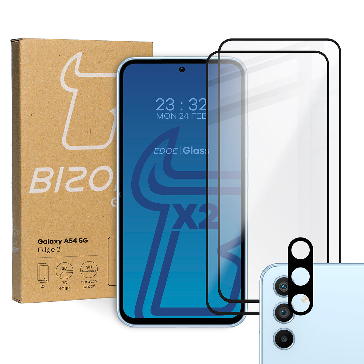 Blaulicht Panzerglas Samsung Galaxy S22 Ultra, Premium-Schutz