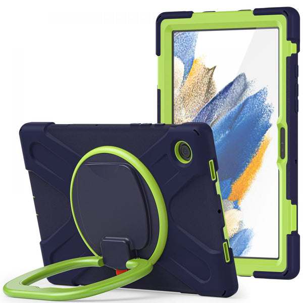 Hülle + Displayschutz Tech-Protect X-Armor SP für Galaxy Tab A8 10.5, Dunkelblau