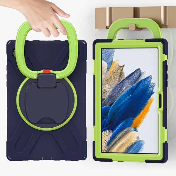 Hülle + Displayschutz Tech-Protect X-Armor SP für Galaxy Tab A8 10.5, Dunkelblau