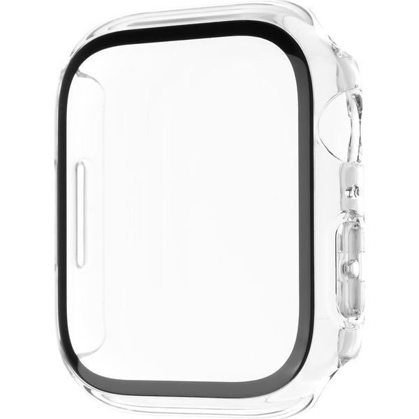 Schutzhülle mit Displayschutz Fixed Pure für Apple Watch 8/7 41mm, Transparent