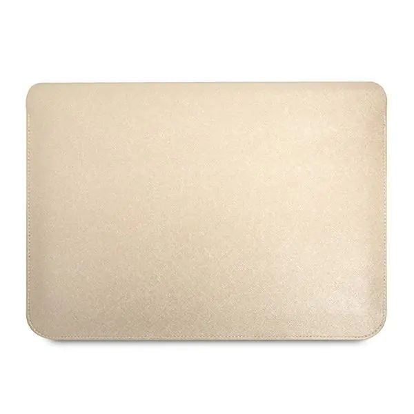 Guess Schutzhülle Sleeve Saffiano Triangle Macbook 16'', Golden