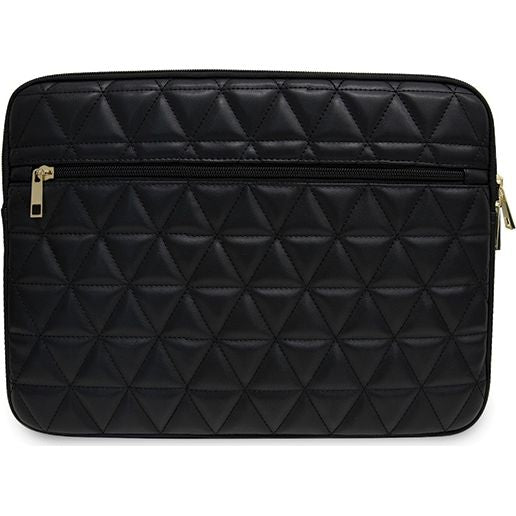 Schutzhülle Guess Sleeve Quilted für Laptops bis 13'', Schwarz