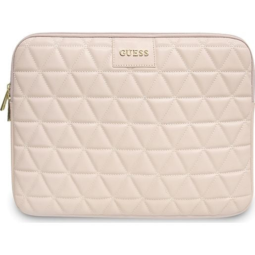 Schutzhülle Guess Sleeve Quilted für Laptops bis zu 13'', Rosa