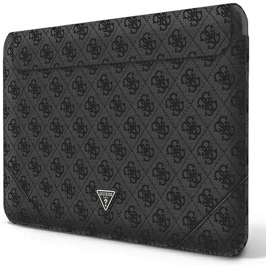 Guess Schutzhülle Sleeve 4G Logo Triangle Macbook 13-14'',schwarz