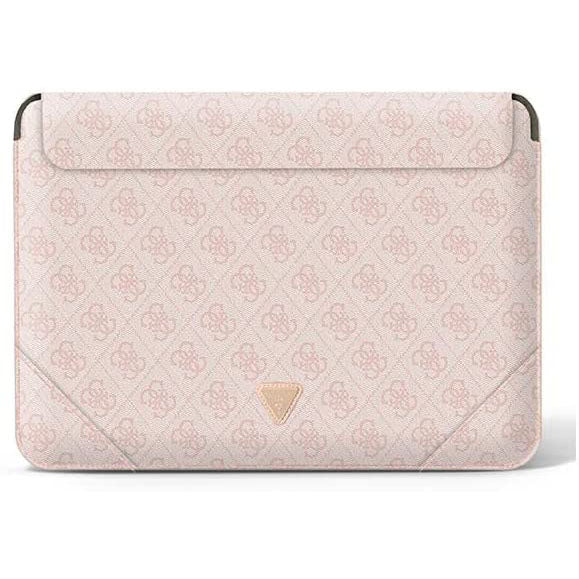 Guess Schutzhülle Sleeve 4G Logo Triangle Macbook 13-14'',pink