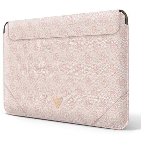 Guess Schutzhülle Sleeve 4G Logo Triangle Macbook 13-14'',pink