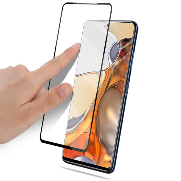 Gehärtetes Glas Mocolo TG+ FG Xiaomi 11T 5G/11T Pro 5G, schwarzer Rahmen