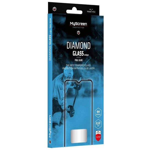 MyScreen Diamond Glass Edge Full Glue Motorola Edge 30 Pro/ Edge X30, schwarzer Rahmen