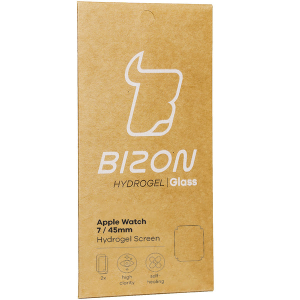 Hydrogel Folie Bizon Glass Hydrogel, Apple Watch 7 45mm, 2 Stück