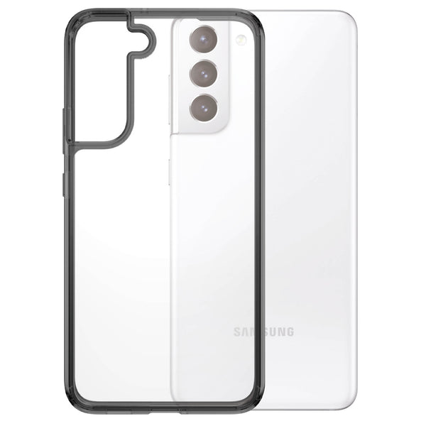 Antibakterielle Schutzhülle PanzerGlass HardCase Galaxy S22, transparent mit getönten Rahmen