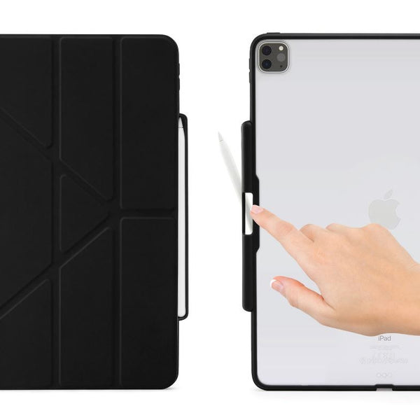 Schutzhülle Pipetto Origami No3 Pencil Case iPad Pro 12.9" (2021, 2020, 2018), Schwarz