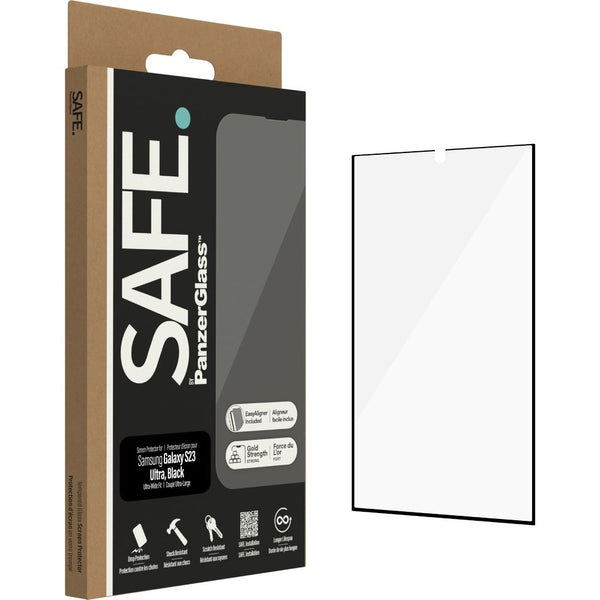 Hybridglas Safe von PanzerGlass Ultra-Wide Fit für Galaxy S23 Ultra