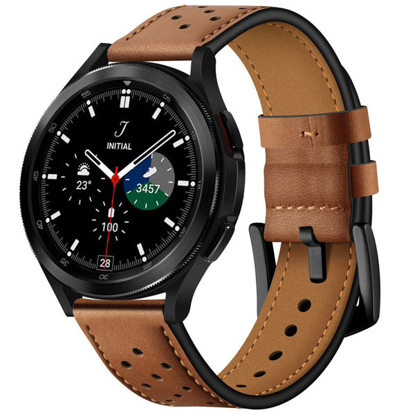 Lederarmband Tech-Protect Leather für Samsung Galaxy Watch 4, Braun