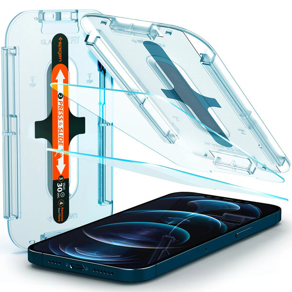 Glas für die Schutzhülle Spigen Glas.tR EZ Fit iPhone 12 Pro Max