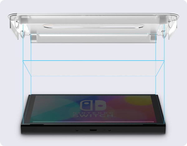 Glas für die Schutzhülle Spigen Glas.tR EZ Fit für Nintendo Switch Oled