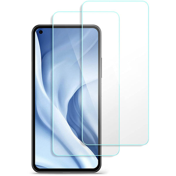 Spigen gehärtetes Glas.tR Slim 2-Pack für Xiaomi Mi 11 Lite / 5G - kompatibel mit Hülle, transparent