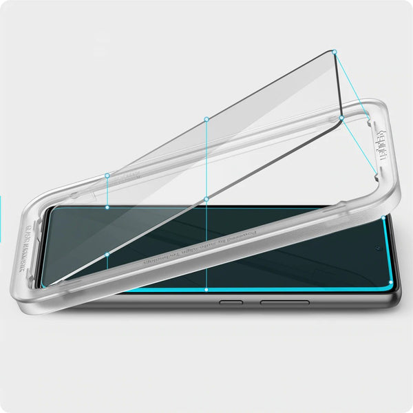 Spigen gehärtetes Glas.tR Slim Align Master für Galaxy A53 5G - kompatibel mit Hülle