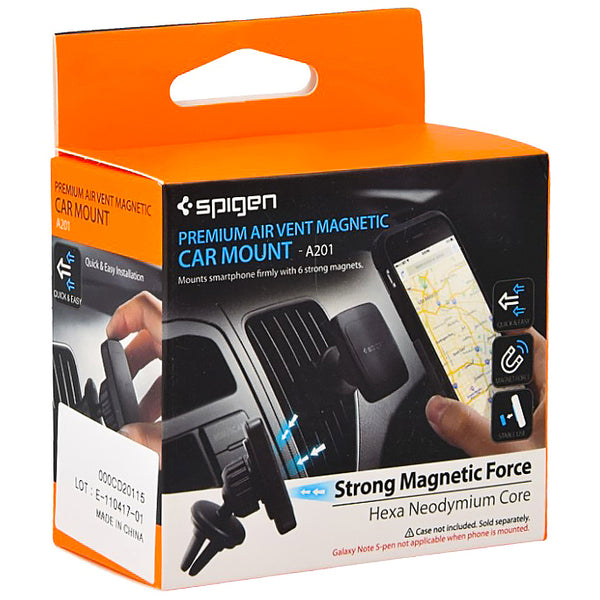 Magnetische Handyhalterung für Auto Spigen Premium Air Vent Magnetic Car Mount A20, die Montage am Lüftungsgitter, schwarz