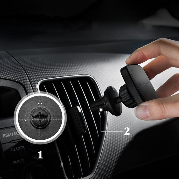Magnetische Handyhalterung für Auto Spigen Premium Air Vent Magnetic Car Mount A20, die Montage am Lüftungsgitter, schwarz